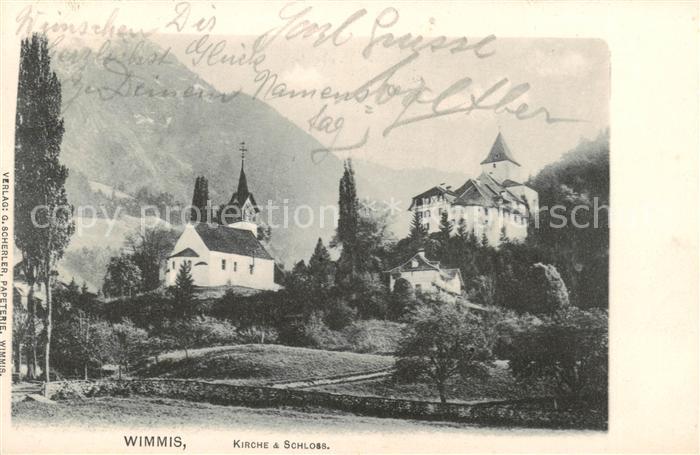 Wimmis BE Kirche und Schloss