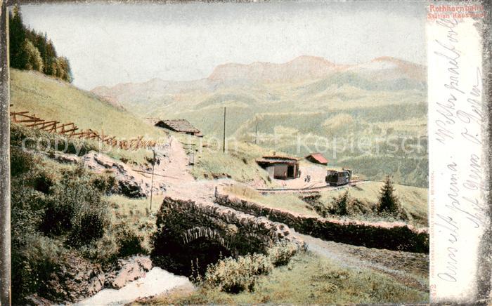 Brienz Brienzersee BE Rothornbahn Zahnradbahn Station Hausstatt