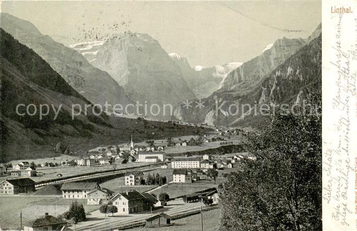 Linthal GL Panorama Alpen