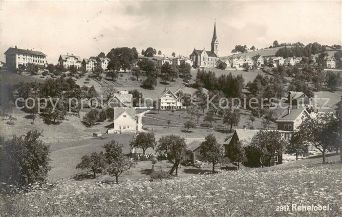 Rehetobel Ortsansicht mit Kirche
