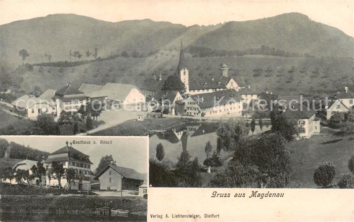 Magdenau Botsberg Flawil SG Kloster Kirche Gasthaus zum Roessli