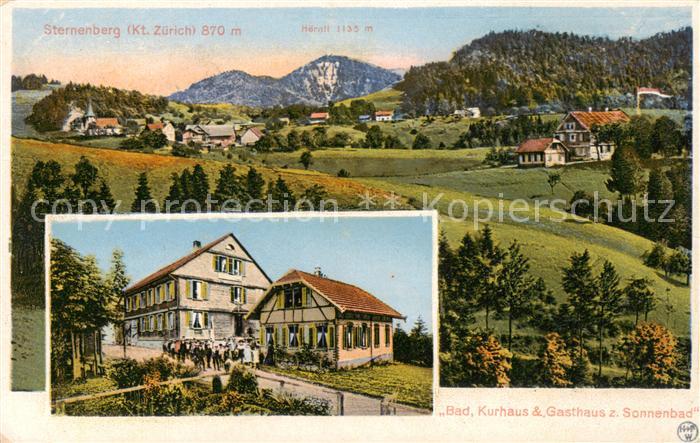 Sternenberg  ZH Bad Kurhaus und Gasthaus zum Sonnenbad Panorama