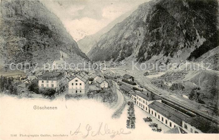 Goeschenen Goeschenen UR Panorama Reusstal Alpen