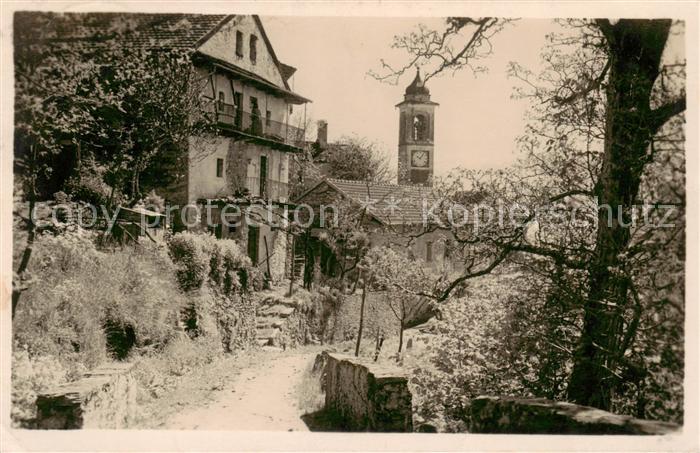 Orselina TI Blick zur Kirche