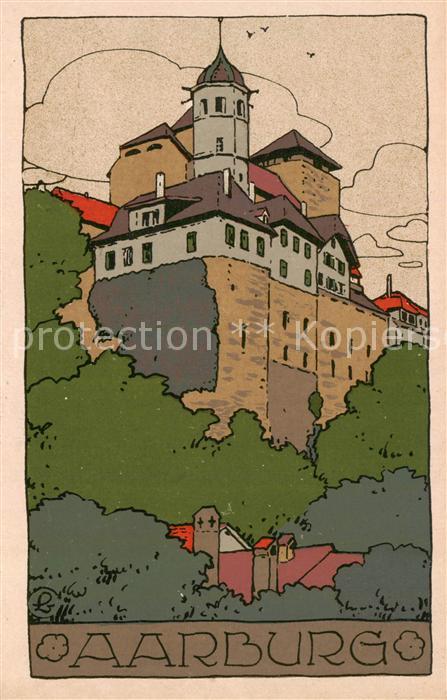 Aarburg AG Die Aarburg Kuenstler Steinzeichnung