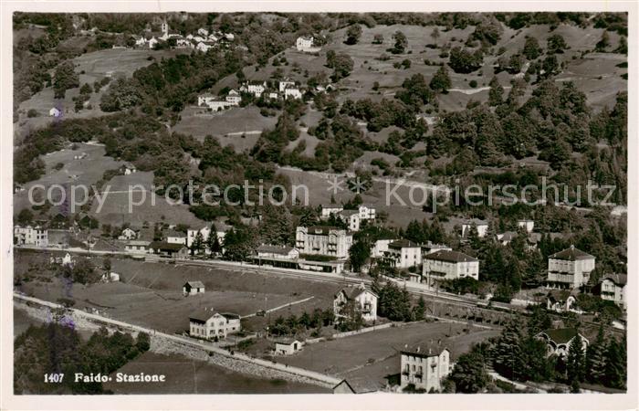 Faido TI Stazione veduta aerea
