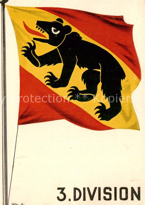 Bern BE Flagge 3. Division
