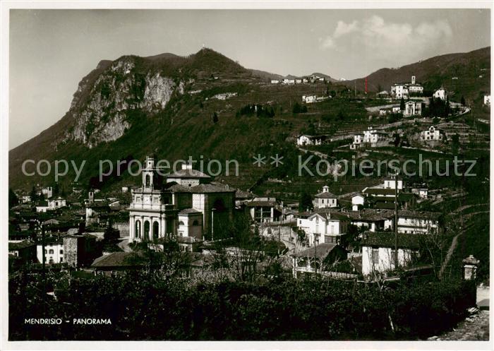 Mendrisio TI Panorama Kirche