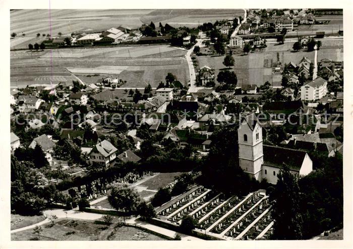 Pieterlen BE Ortsansicht mit Kirche