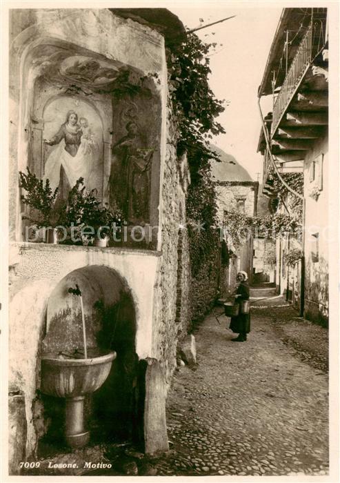 Losone TI Motivo Brunnen Gasse