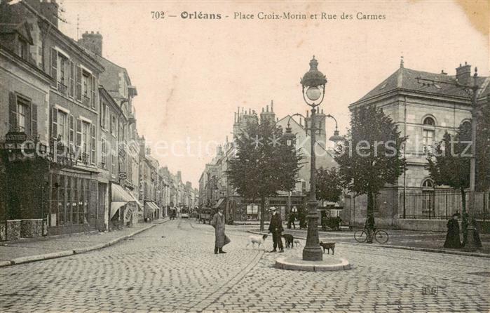 Orleans 45 Loiret Place Croix Morin et Rue des Carmes