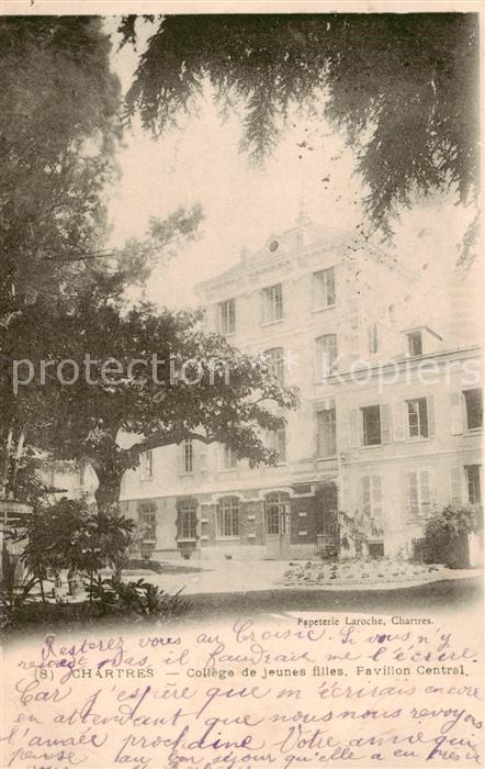 Chartres 28 College de jeunes filles Pavillon Central
