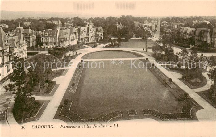 Cabourg 14 Calvados Panorama et les jardins