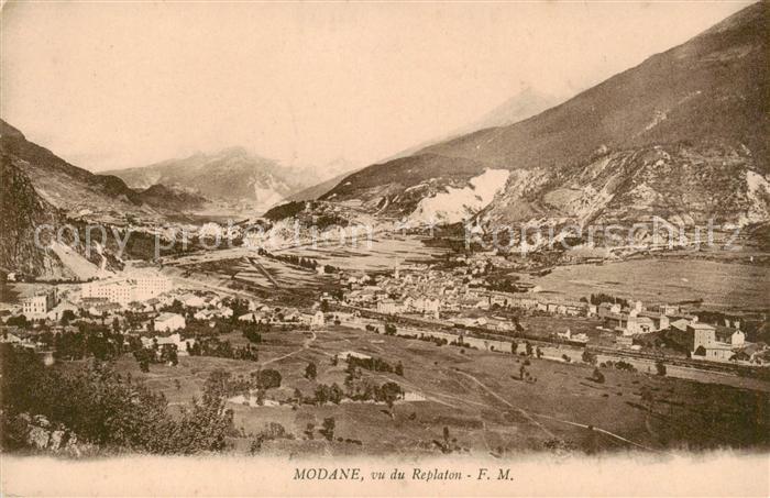 Modane 73 Savoie vu du Replaton Alpes Feldpost