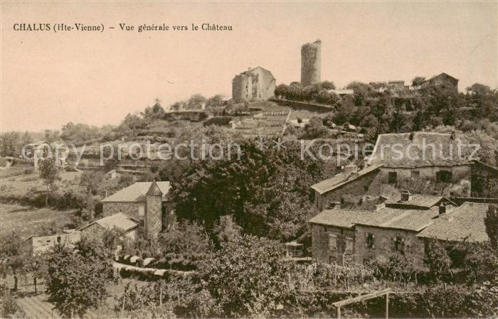 Chalus 87 Haute-Vienne Vue Generale vers le Chateau
