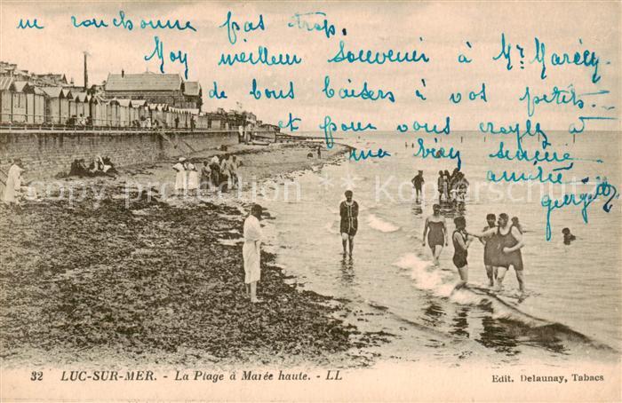 Luc-sur-Mer 14 La plage a marée haute