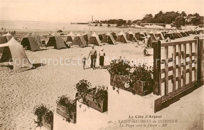 Saint-Georges-de-Didonne La plage vers le phare