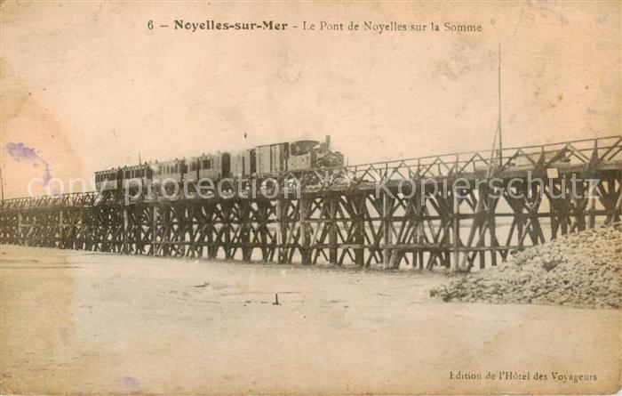 Noyelles-sur-Mer 80 Somme Le Pont de Noyelles sur la Somme Train Chemin de fer