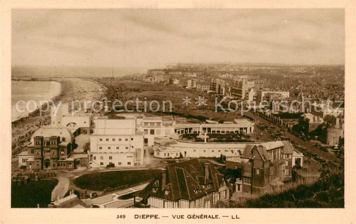 Dieppe 76 Vue Generale et la plage