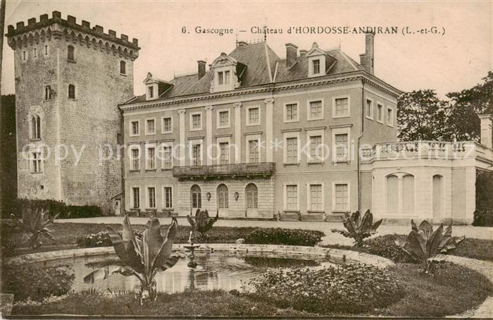 Hordosse-Andiran Andiran 47 Lot-et-Garonne Chateau Schloss