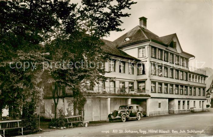 Alt St Johann Hotel Roessli Automobil