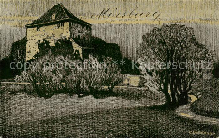 Moersburg ZH Schloss Kuenstlerkarte