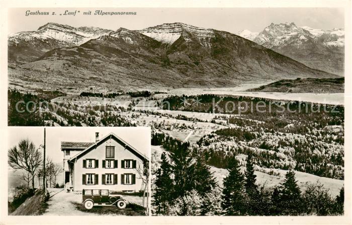 Wald ZH Gasthaus zum Lauf mit Alpenpanorama