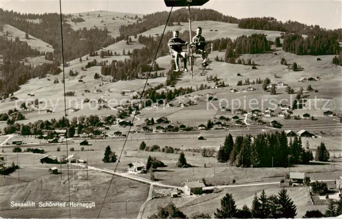 Schoenried Gstaad BE Sessellift Schoenried Horneggli