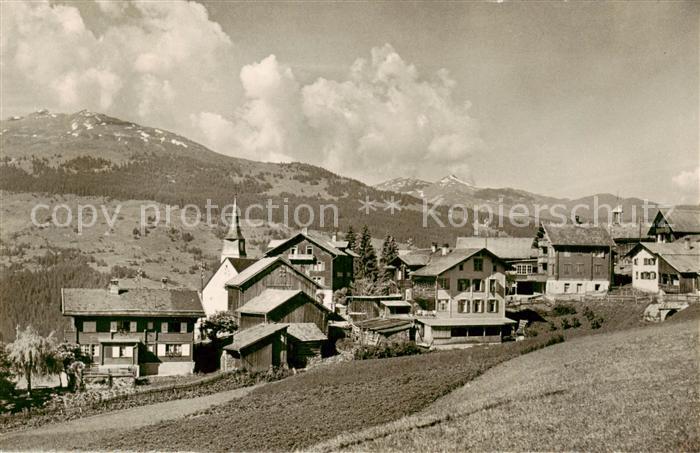 Pany GR Ortsansicht mit Kirche