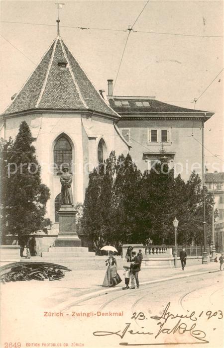 Zuerich ZH Zwingli Denkmal