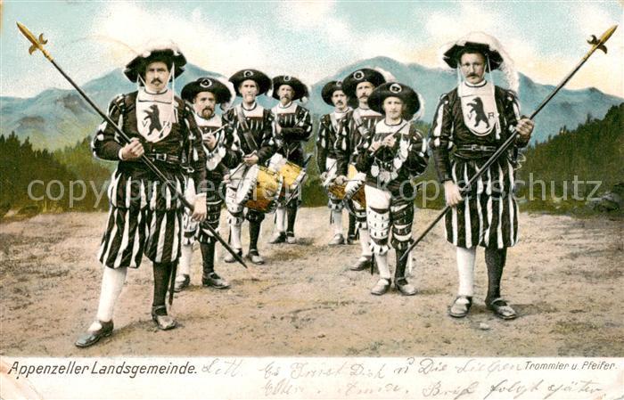 Appenzell IR Appenzeller Landsgemeinde Trommler und Pfeifer