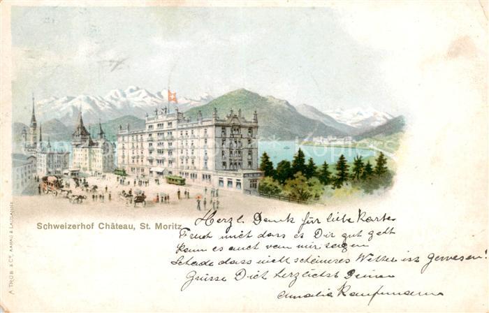 St Moritz GR Schweizerhof Chateau