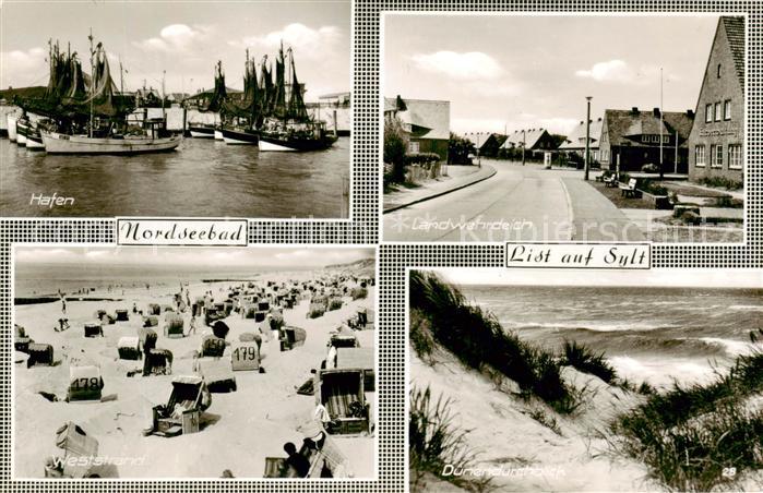 List Sylt Hafen Landwehrdeich Weststrand Duenendurchblick