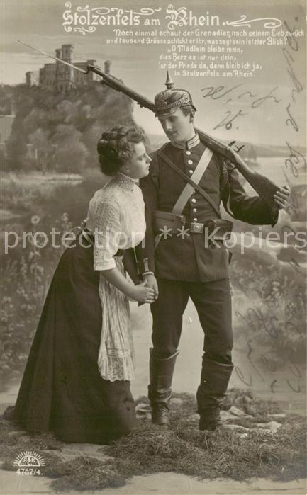 Stolzenfels Schloss Koblenz Grenadier mit seine Liebsten