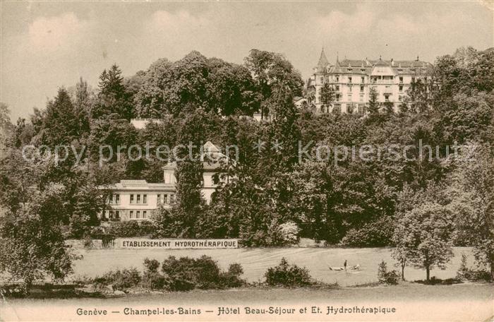 Geneve GE Champel les Bains Hotel Beau Sejour et Et Hydrotherapique