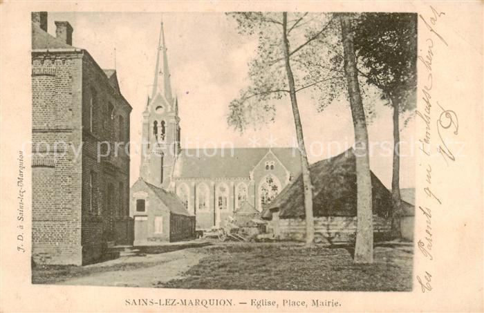 Sains-les-Marquion 62 Pas-de-Calais Eglise Place Mairie
