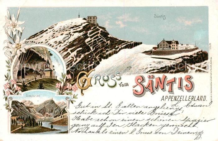 Saentis 2504m AR Wildkirchli Seealpsee