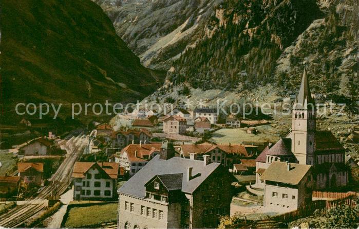 Goeschenen Goeschenen UR Panorama mit Kirche