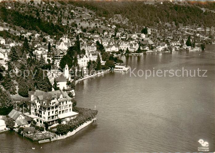 Weggis Vierwaldstaettersee Fliegeraufnahme