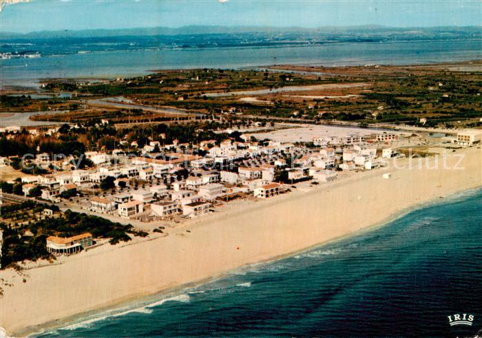 Marseillan-Plage 34 Herault Vue du ciel sur les bords de la Méditerranée