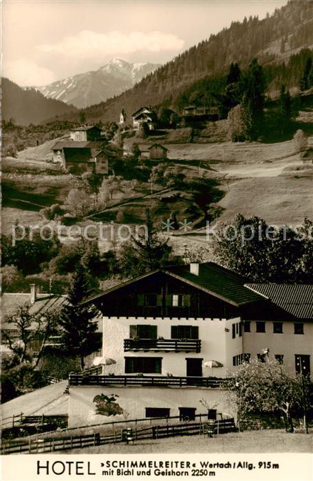 Wertach Hotel Schimmelreiter mit Bichl und Geishorn Allgaeuer Alpen