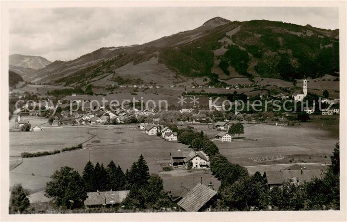 Pfronten Ostallgaeu Bayern Panorama mit Edelsberg Allgaeuer Alpen