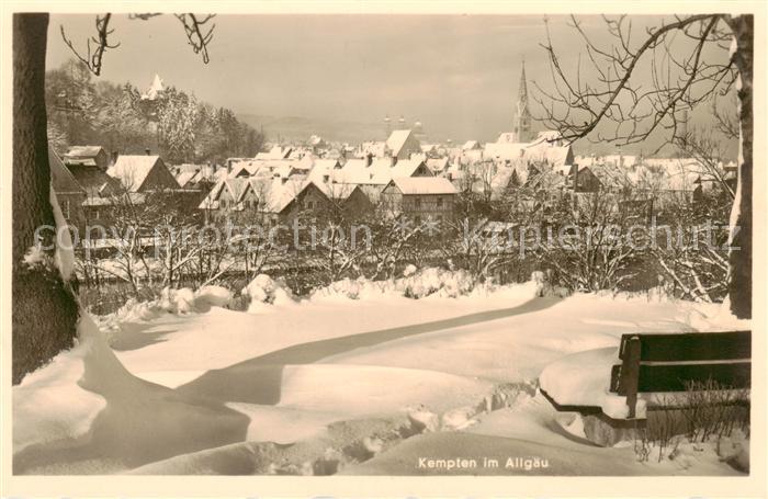 Kempten Allgaeu Winterpanorama