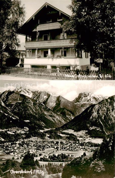 Oberstdorf Panorama Allgaeuer Alpen Hotel Pension Haus Jahreszeiten