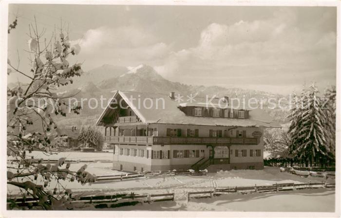 Oberstdorf Hotel Pension Kappelerhaus Winterlandschaft Allgaeuer Alpen