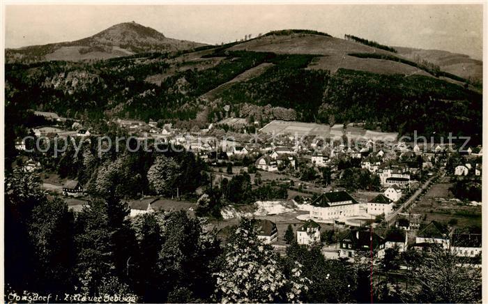 Jonsdorf Panorama Zittauer Gebirge