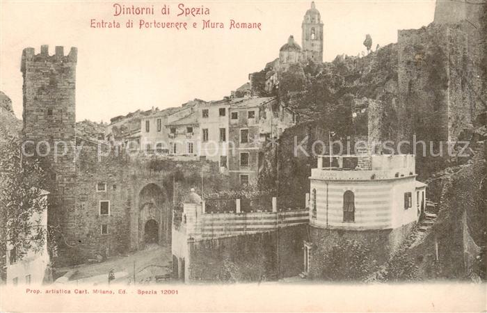 Spezia La Liguria IT Entrata di Portovenere e Mura Romane