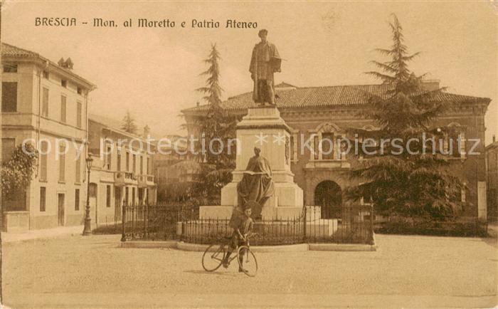 Brescia Lombardia Monumento al Moretta e Patrio Ateneo
