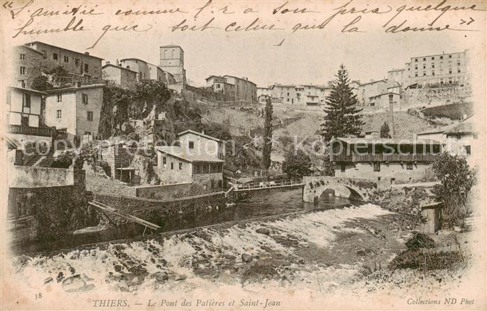 Thiers 63 Puy-de-Dome Pont des Patières et Saint Jean