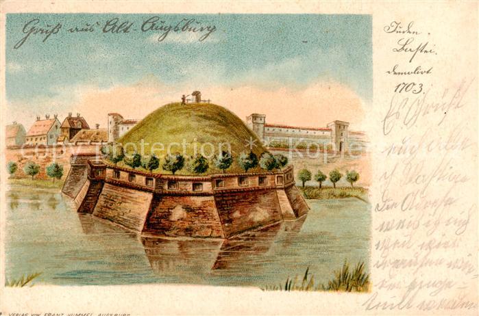 Augsburg Motiv Feldpost